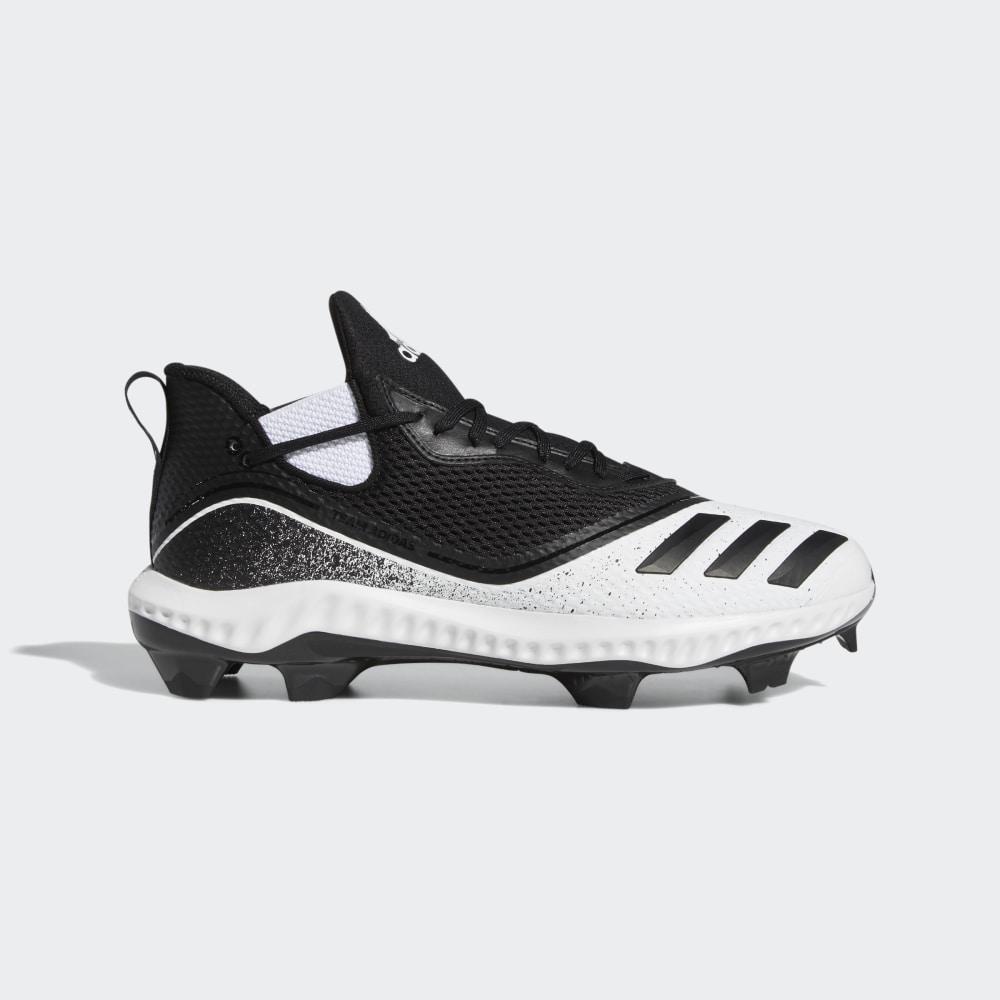 Pantofi Softball Adidas Icon V Bounce TPU Barbati Romania - Albi/Negrii G28283